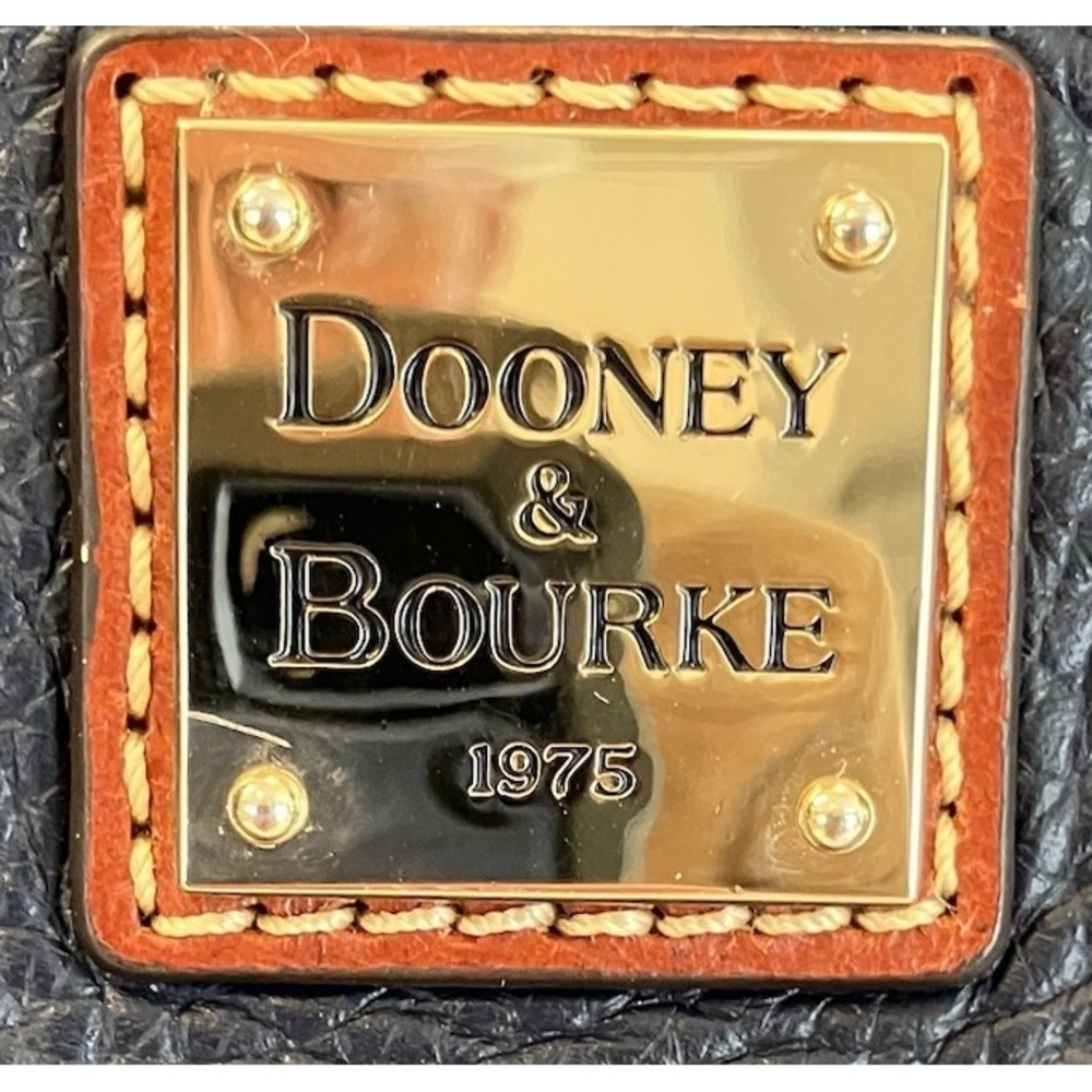 Dooney & Bourke Navy Blue Pebble Grain Janie Tote - Picture 2 of 11